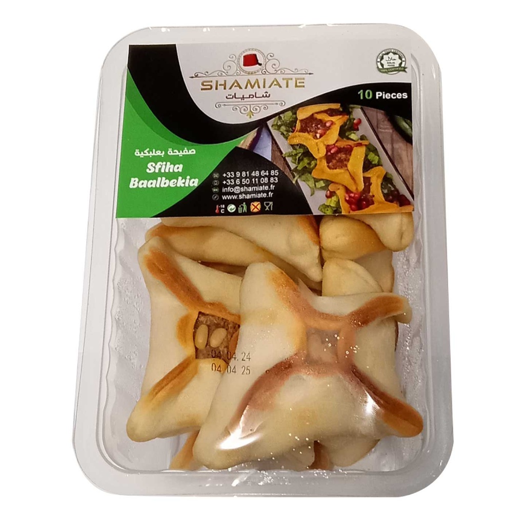 Sfiha Baalbekia (Shamiate, 500 gm, 10 x 10 Pièces)