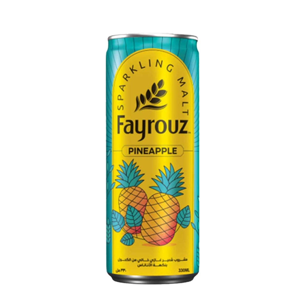 Bière Sans Alcool (Fayrouz, Ananas, 330 ml, 24 Pièces)