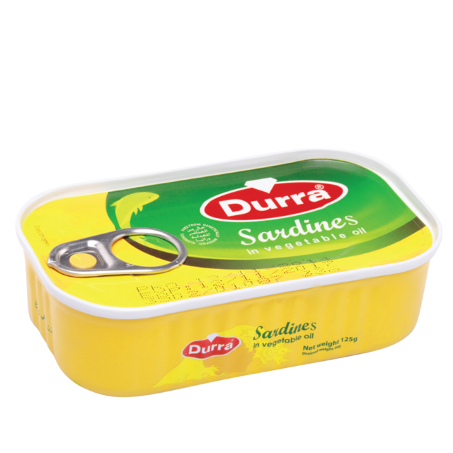 Sardine En Conserve (Durra, À l'Huile, 125 gm, 50 Pièces)