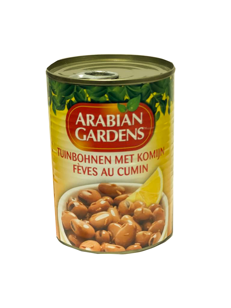 Fèves en Conserve (Foul) (Arabian Gardens, Cumin, 400 gm, 24 Pièces)