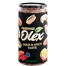 Mélange de Fruits Secs Grillés / Piment et Citron (Olex, Boîte Noire, 500 gm, 12Pièces)