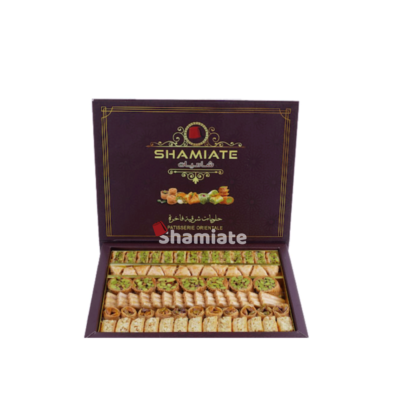 Pâtisserie Orientale (Shamiate, Baklawa Mixte Extra, 600 gm, 16 Pièces) 