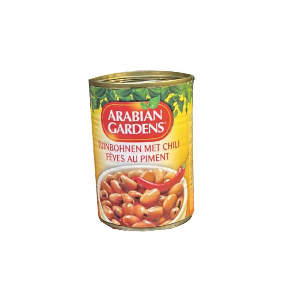 Fèves en Conserve (Foul) (Arabian Gardens, Chili Entier, 400 gm, 24 Pièces)