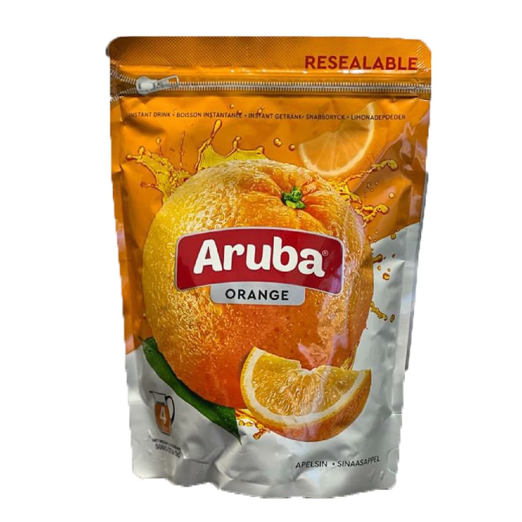 Jus d'Orange en Poudre Instantanée (Aruba, 500 gm, 20 Pièces)