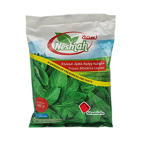 [8491 Molokhia Leaves Frozen (Nesmah, 400 gm, 20 Pieces) Molokhia Feuilles Surgelé (Nesmah, 400 gm, 20 Pièces) Molokhia Feuilles Surgele (Nesmah, 400 gm, 20 Pieces)ملوخية ورق مجمدة (نسمه, بلا, 400 غرام, 20 وحدة) ] Molokhia Feuilles Surgelé (Nesmah, 400 gm, 20 Pièces)
