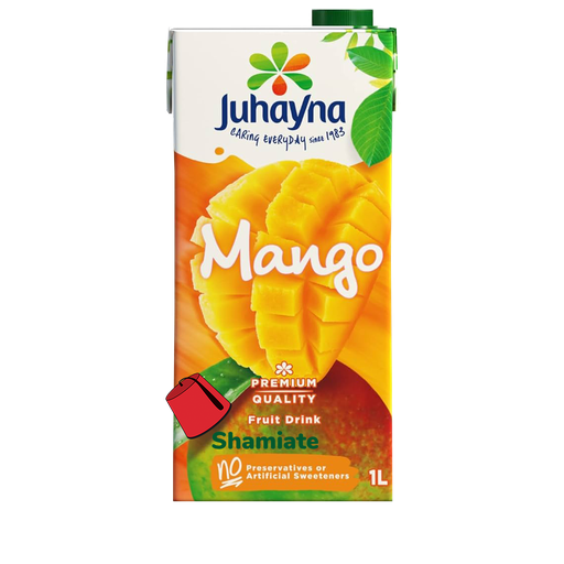 [8525 Mango Juice (Juhayna, 1 l, 12 Pieces) Jus De Mangue (Juhayna, 1 l, 12 Pièces) Jus De Mangue (Juhayna, 1 l, 12 Pieces)عصير مانجو (جهينة, بلا, 1 لتر, 12 وحدة) ] Jus De Mangue (Juhayna, 1 l, 12 Pièces)