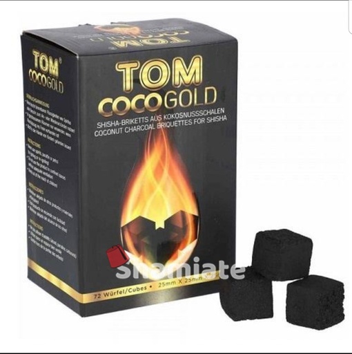 [2962 Shishaa Charcoal (Tom Coco Gold, 25 x 25 x 25 mm, 1 Kg, 20 Pieces) Charbon Shisha (Tom Coco Gold, 25 x 25 x 25 mm, 1 Kg, 20 Pièces) Charbon Shisha (Tom Coco Gold, 25 x 25 x 25 mm, 1 Kg, 20 Pieces)فحم شيشة (توم كوكو جولد, 25 x 25 x 25 ملم, 1 كلغ, 20 وحدة) ] Charbon Shisha (Tom Coco Gold, 25 x 25 x 25 mm, 1 Kg, 20 Pièces)