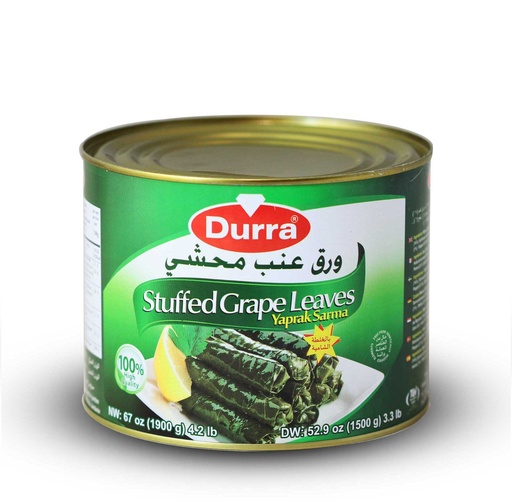 [5382 Grape Leaves Stuffed with Rice (Yalanji) (Durra, 1.9 Kg, 6 Pieces) Feuilles De Vigne Farcie au Riz (Yalanji) (Durra, 1.9 Kg, 6 Pièces) Feuilles De Vigne Farcie au Riz (Yalanji) (Durra, 1.9 Kg, 6 Pieces)يالنجي (الدرة, بلا, 1.9 كلغ, 6 وحدات) ] Feuilles De Vigne Farcie au Riz (Yalanji) (Durra, 1.9 Kg, 6 Pièces)