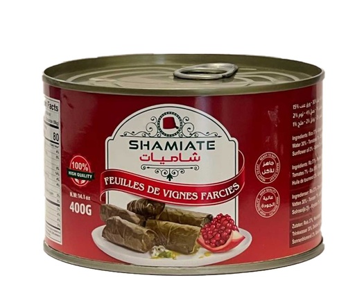 [6939 Grape Leaves Stuffed with Rice (Yalanji) (Shamiate, With Grenadine Molasses, 400 gm, 12 Pieces) Feuilles De Vigne Farcie au Riz (Yalanji) (Shamiate, Au Mélasse de Grenadine, 400 gm, 12 Pièces) Feuilles De Vigne Farcie au Riz (Yalanji) (Shamiate, Au Melasse de Grenadine, 400 gm, 12 Pieces)يالنجي (شاميات, بدبس الرمان, 400 غرام, 12 وحدة) ] Feuilles De Vigne Farcie au Riz (Yalanji) (Shamiate, Au Mélasse de Grenadine, 400 gm, 12 Pièces)