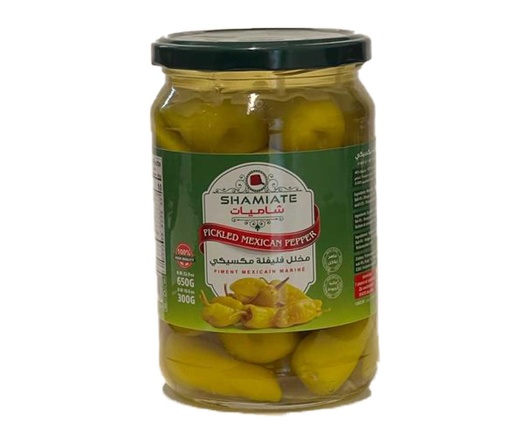 [6941 Pickled Mexican Hot Peppers (Shamiate, 650 gm, 12 Pieces) Piments Mexicains Marinés (Shamiate, 650 gm, 12 Pièces) Piments Mexicains Marines (Shamiate, 650 gm, 12 Pieces)مخلل كبيس فليفلة مكسيكية (شاميات, بلا, 650 غرام, 12 وحدة) ] Piments Mexicains Marinés (Shamiate, 650 gm, 12 Pièces)